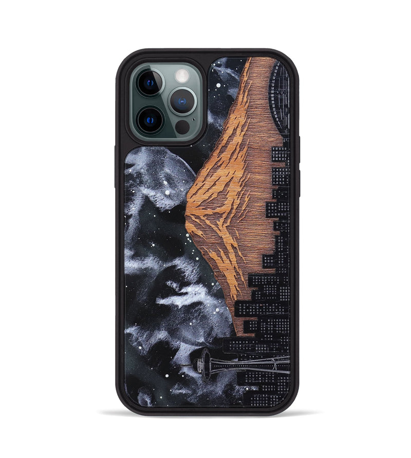 iPhone 12 Pro Wood Phone Case - Mt Rainier (Terrain)