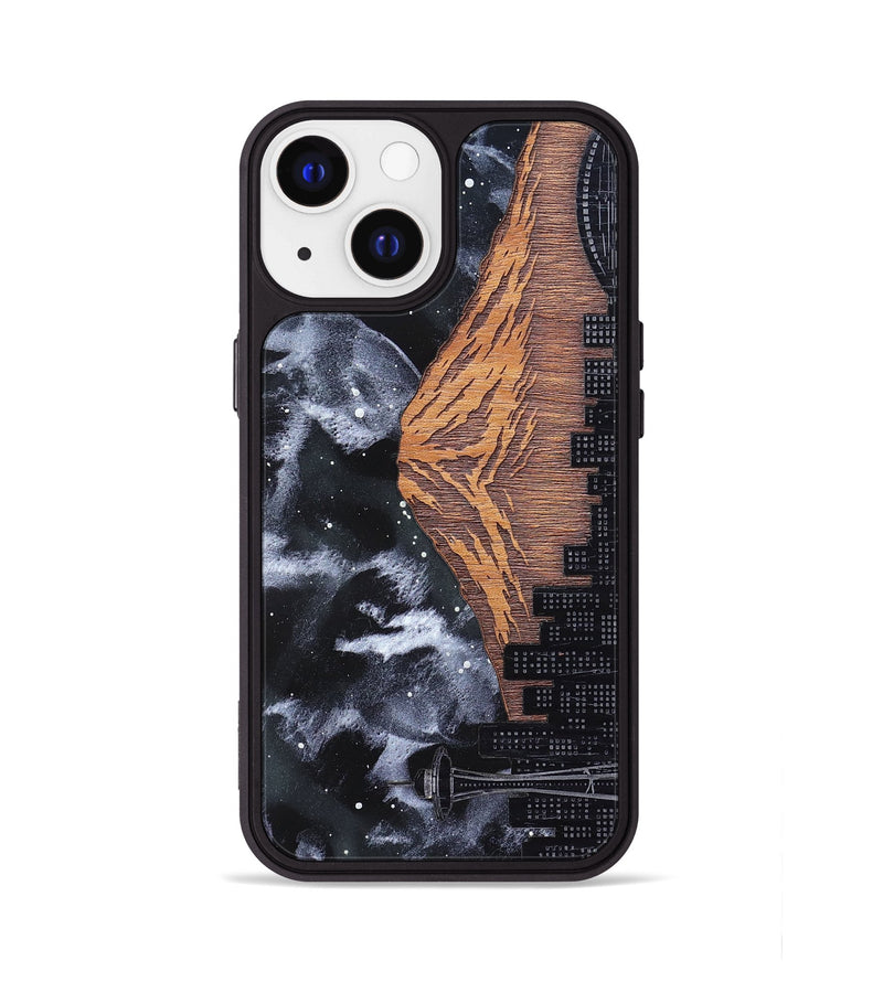 iPhone 13 Wood Phone Case - Mt Rainier (Terrain)