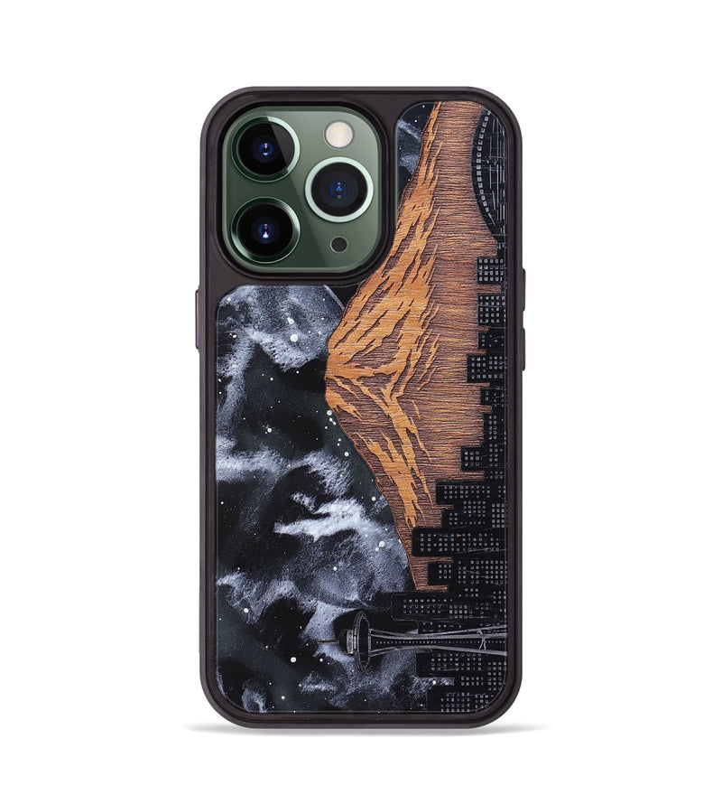 iPhone 13 Pro Wood Phone Case - Mt Rainier (Terrain)
