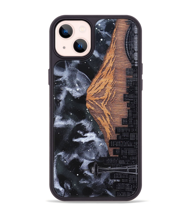 iPhone 14 Plus Wood Phone Case - Mt Rainier (Terrain)