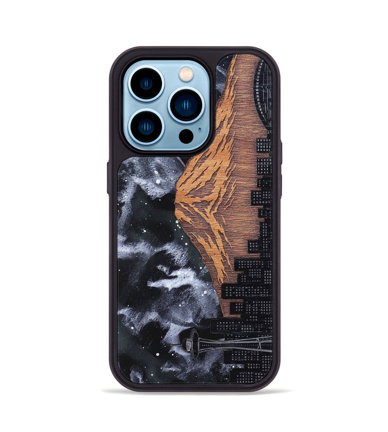 iPhone 14 Pro Wood Phone Case - Mt Rainier (Terrain)