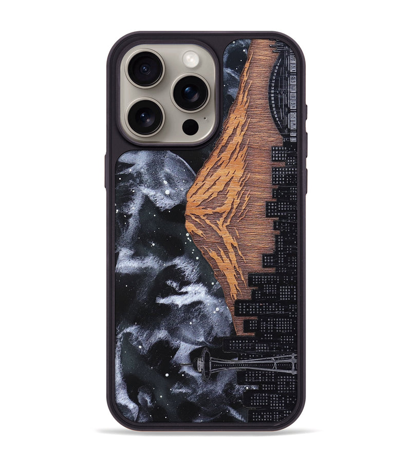 iPhone 15 Pro Max Wood Phone Case - Mt Rainier (Terrain)