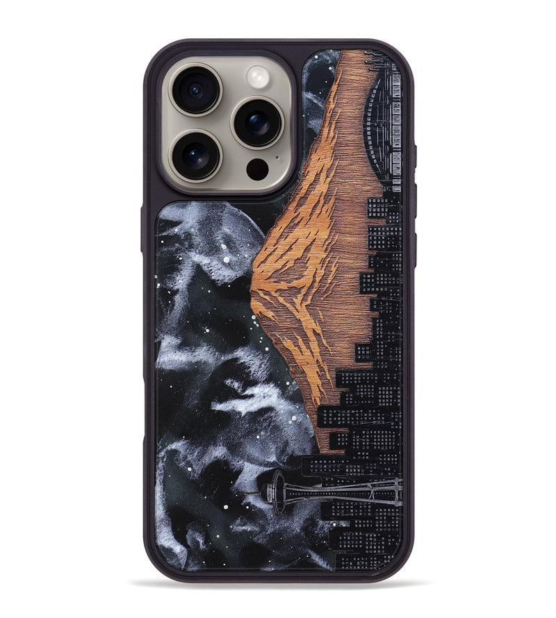 iPhone 16 Pro Max Wood Phone Case - Mt Rainier (Terrain)