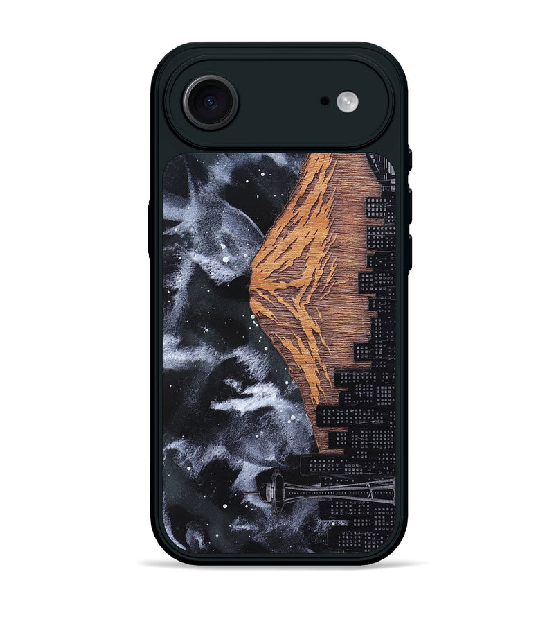 iPhone 17 Air Wood Phone Case - Mt Rainier (Terrain)
