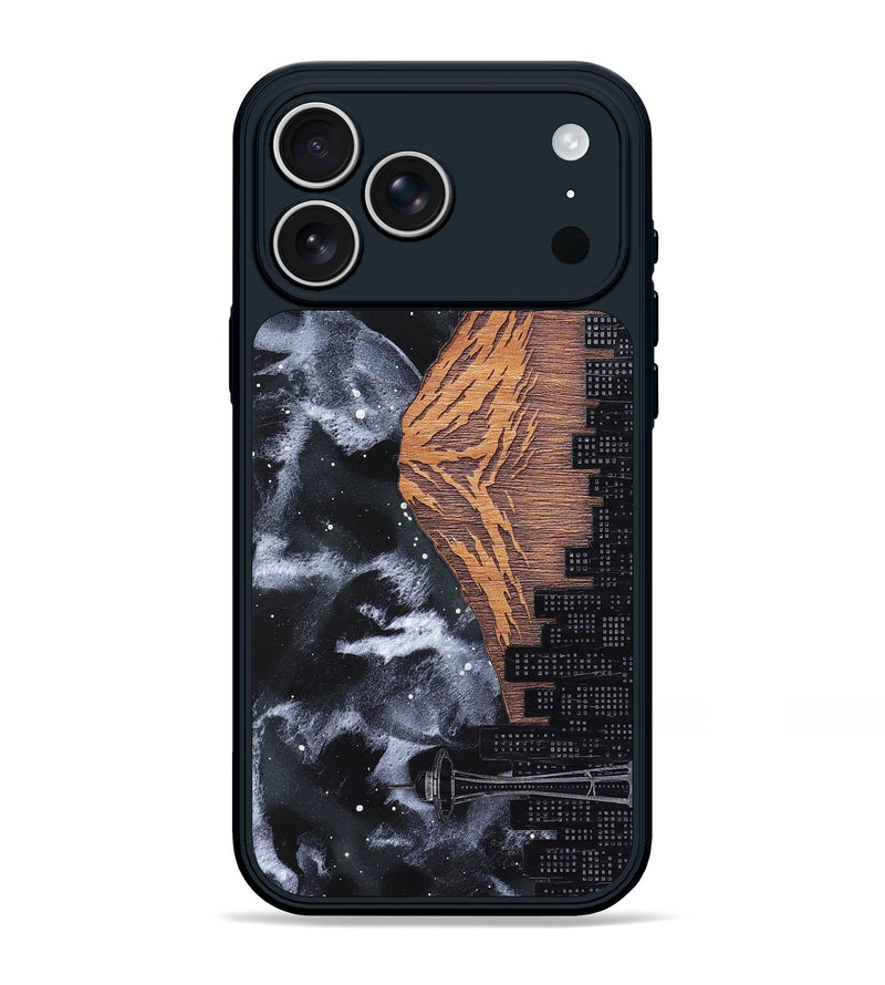 iPhone 17 Pro Max Wood Phone Case - Mt Rainier (Terrain)
