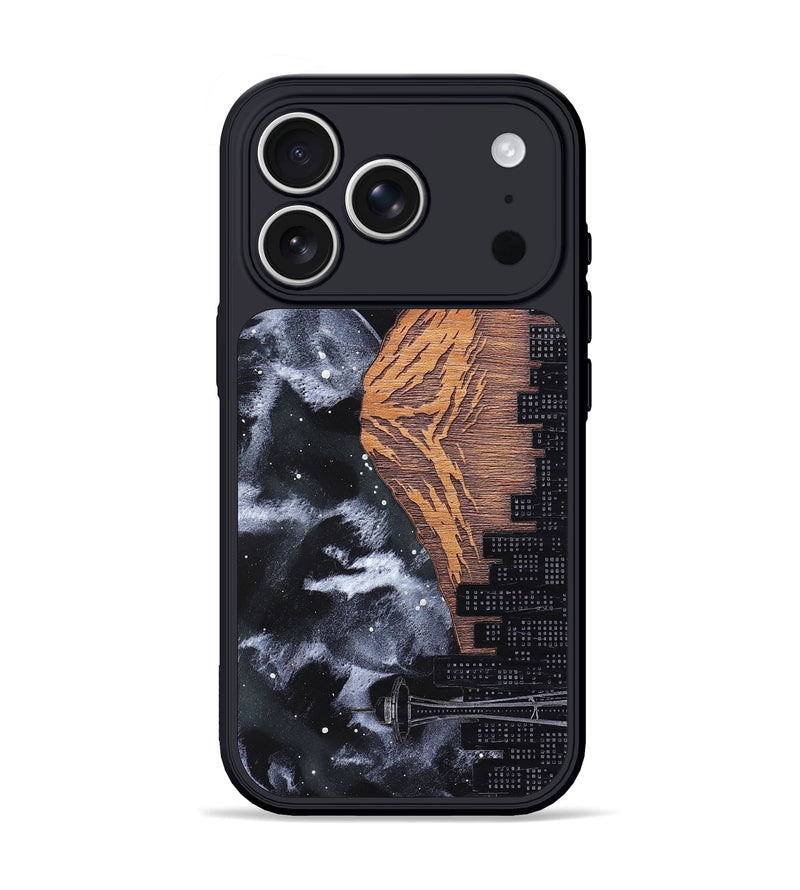 iPhone 17 Pro Wood Phone Case - Mt Rainier (Terrain)