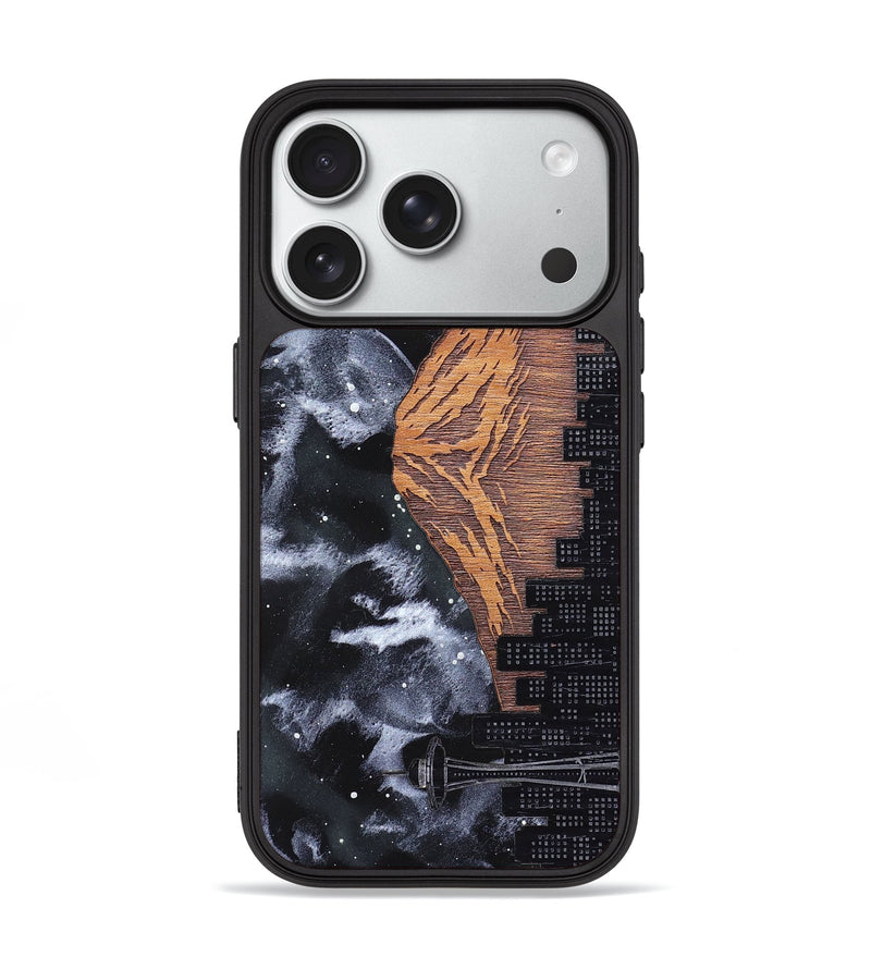 iPhone 18 Pro Wood Phone Case - Mt Rainier (Terrain)