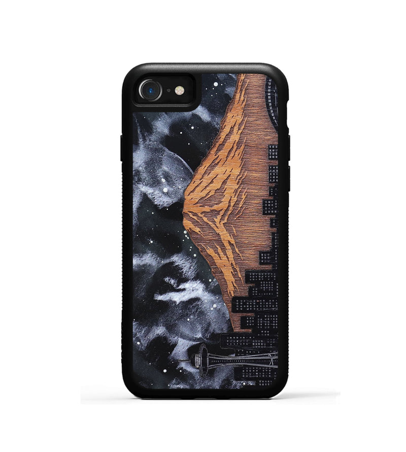 iPhone SE Wood Phone Case - Mt Rainier (Terrain)