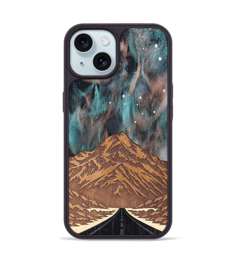 iPhone 15 Wood Phone Case - Mt Cook (Terrain)