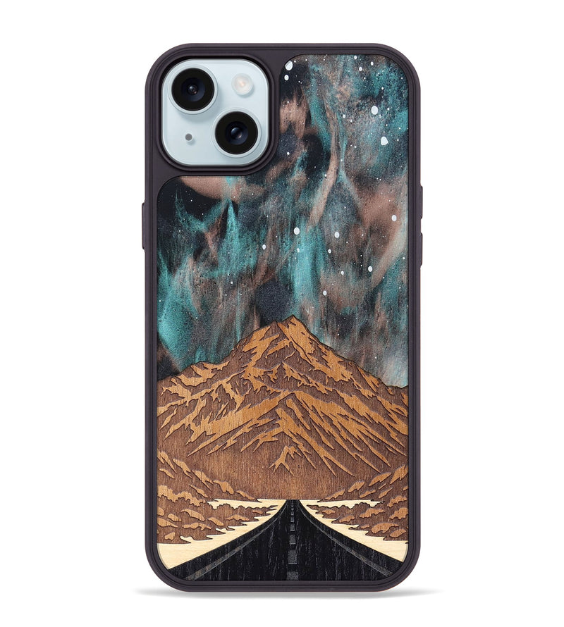 iPhone 15 Plus Wood Phone Case - Mt Cook (Terrain)