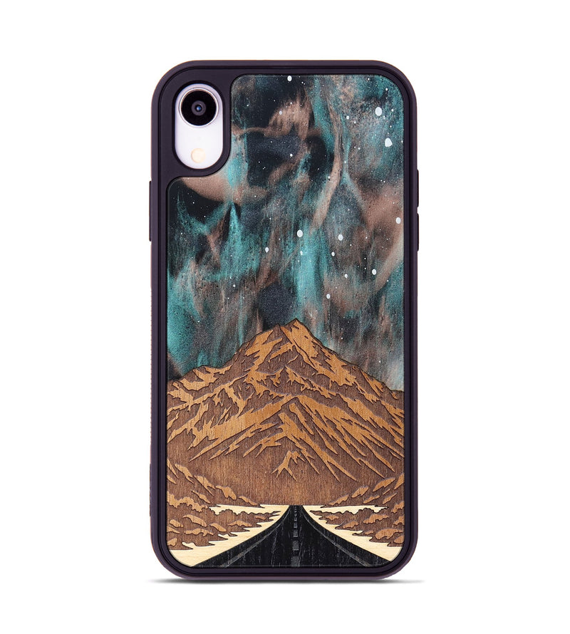 iPhone Xr Wood Phone Case - Mt Cook (Terrain)