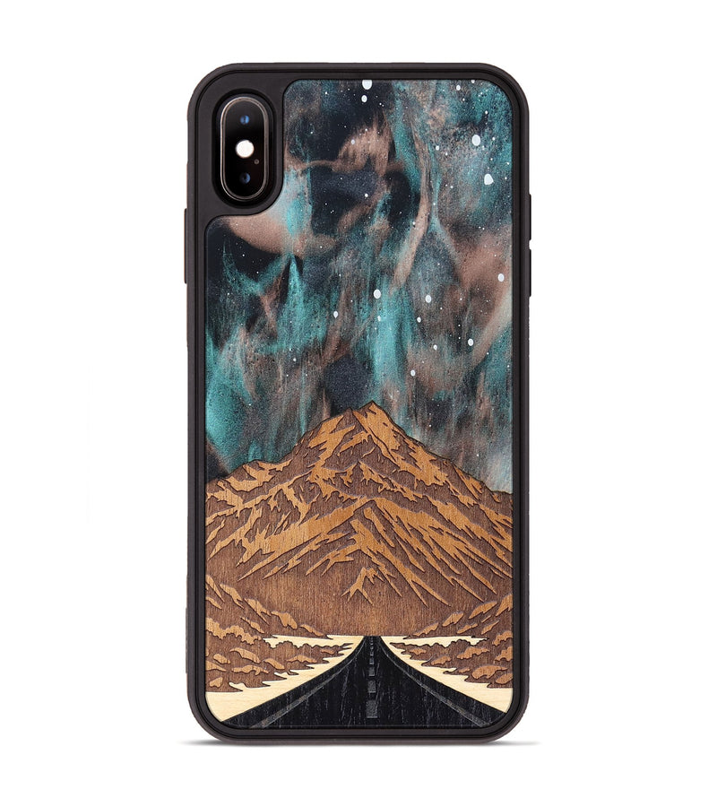 iPhone Xs Max Wood Phone Case - Mt Cook (Terrain)