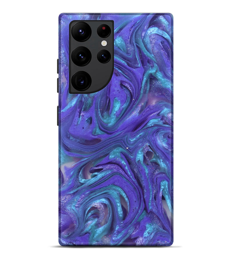 Galaxy S22 Ultra ResinArt Live Edge Phone Case - Azalea (Purple, 821045)