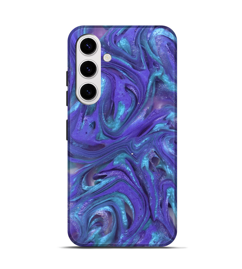 Galaxy S25 ResinArt Live Edge Phone Case - Azalea (Purple, 821045)
