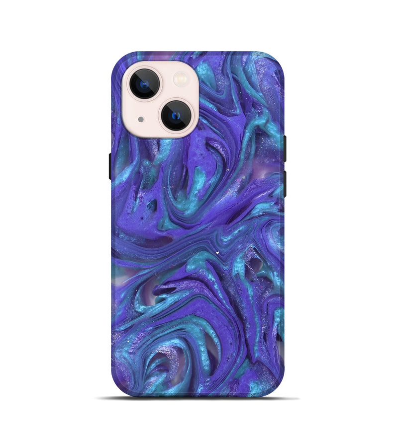 iPhone 13 mini ResinArt Live Edge Phone Case - Azalea (Purple, 821045)
