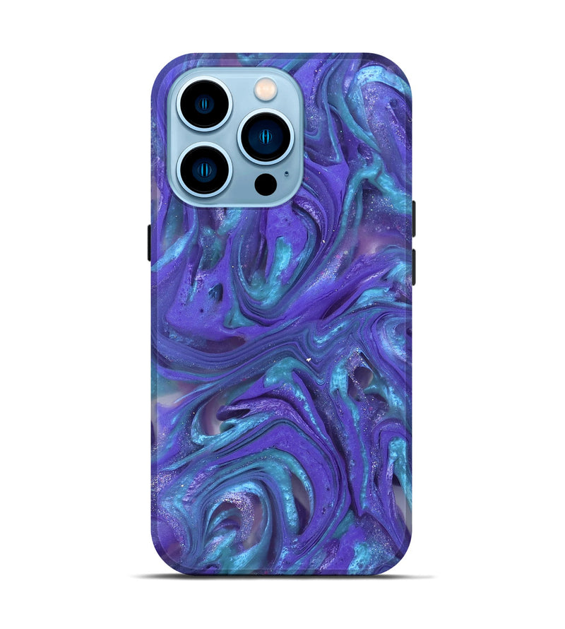 iPhone 14 Pro ResinArt Live Edge Phone Case - Azalea (Purple, 821045)