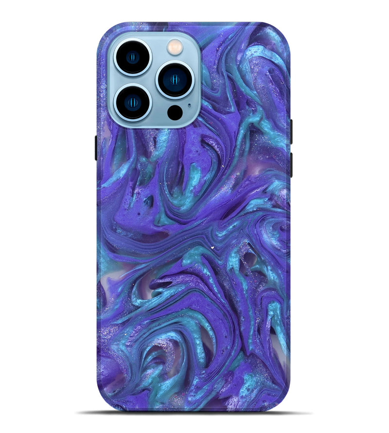 iPhone 14 Pro Max ResinArt Live Edge Phone Case - Azalea (Purple, 821045)