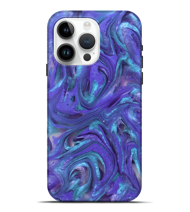 iPhone 15 Pro Max ResinArt Live Edge Phone Case - Azalea (Purple, 821045)