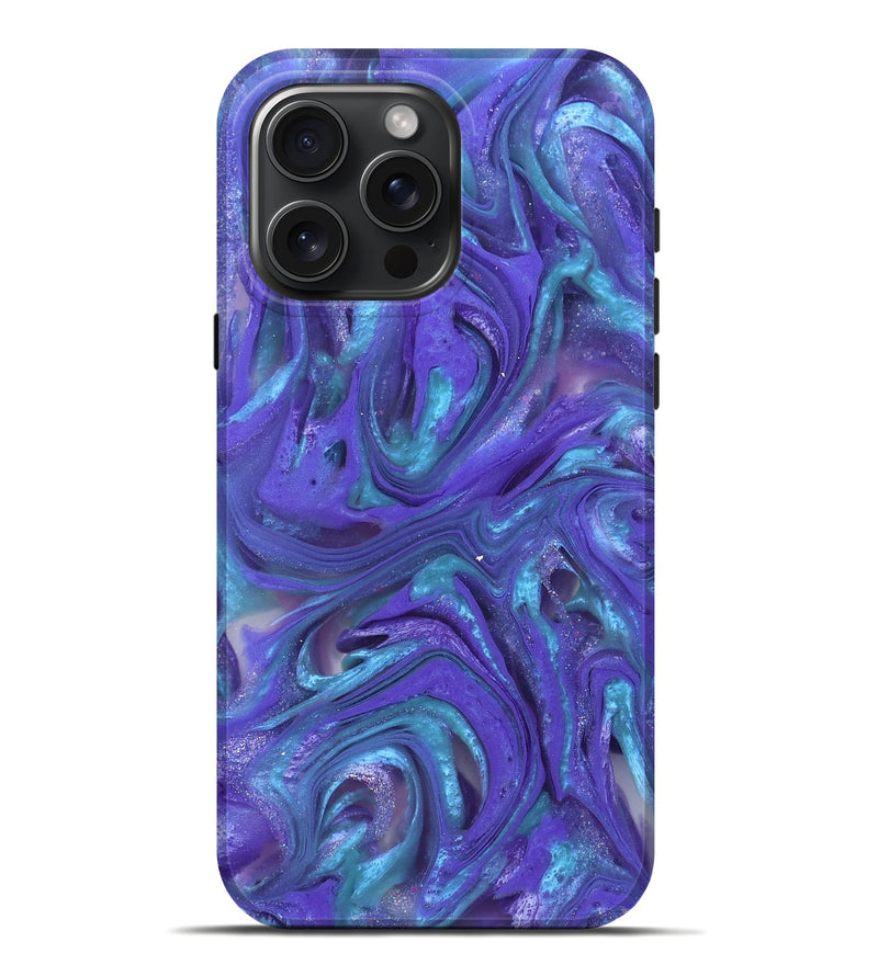 iPhone 16 Pro Max ResinArt Live Edge Phone Case - Azalea (Purple, 821045)