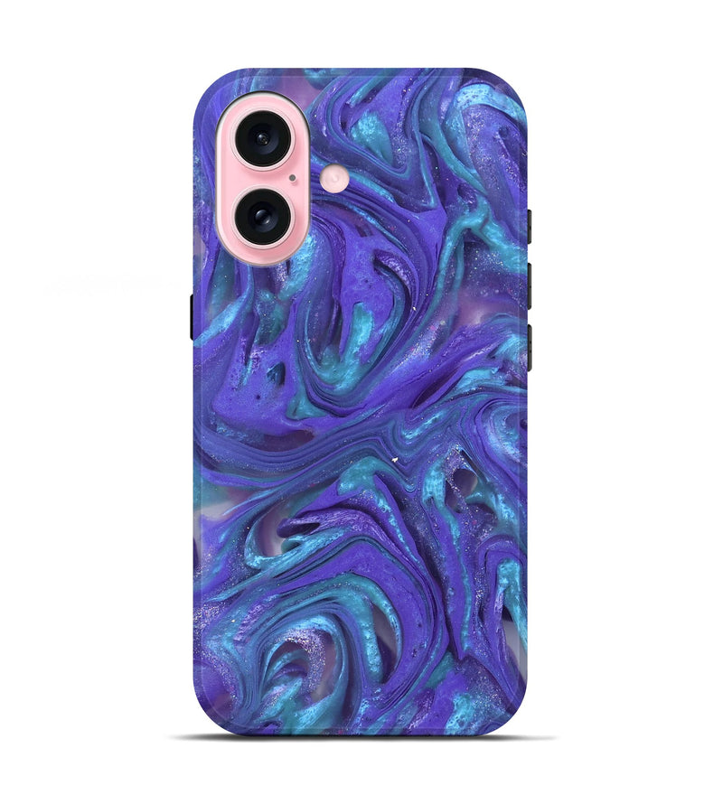 iPhone 17 ResinArt Live Edge Phone Case - Azalea (Purple, 821045)
