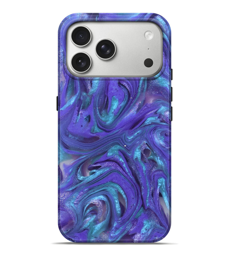 iPhone 17 Pro Max ResinArt Live Edge Phone Case - Azalea (Purple, 821045)