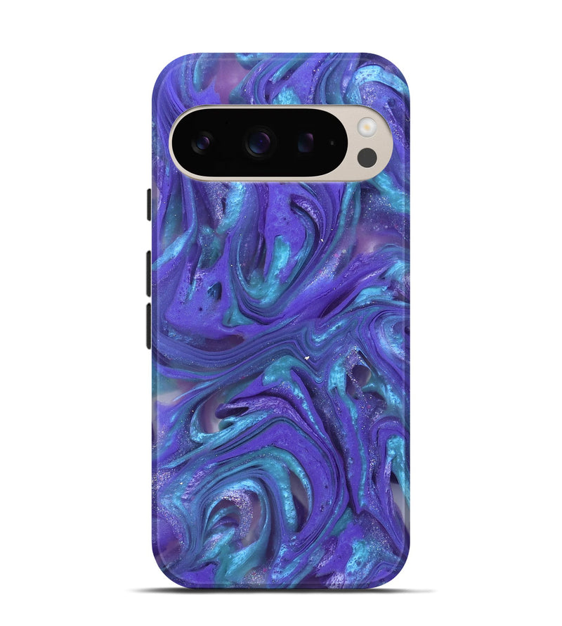 Pixel 9 ResinArt Live Edge Phone Case - Azalea (Purple, 821045)