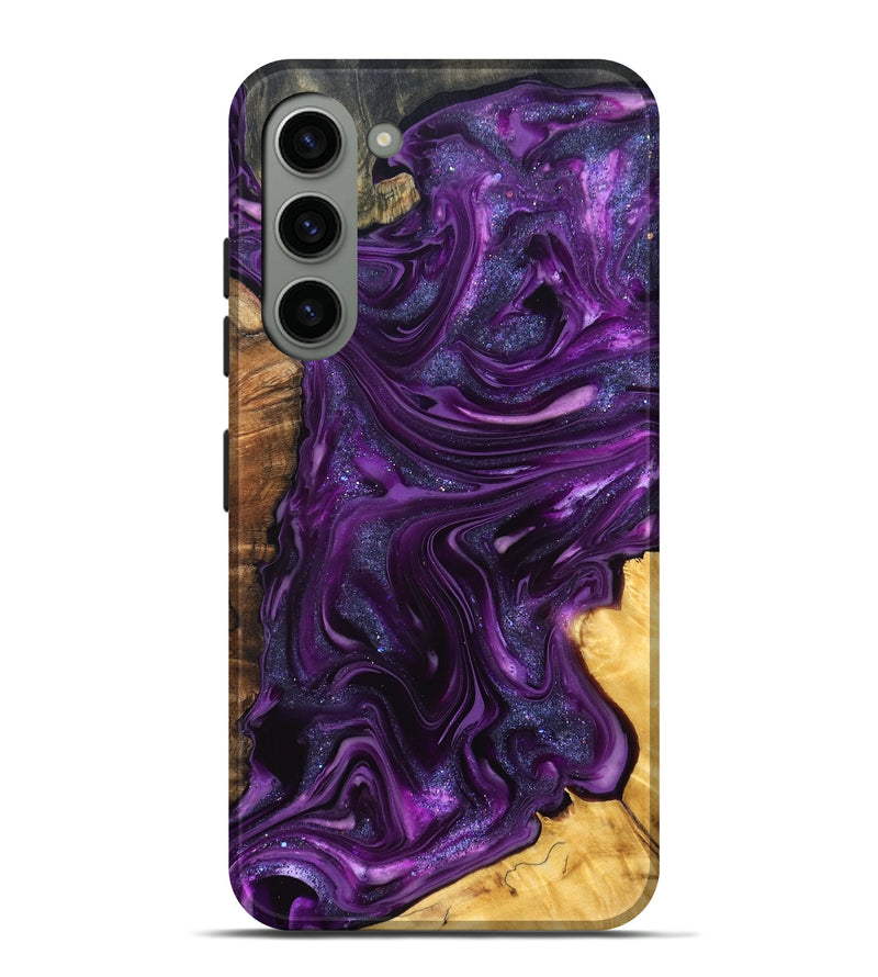 Galaxy S23 Plus Wood Live Edge Phone Case - Alisson (Purple, 821046)