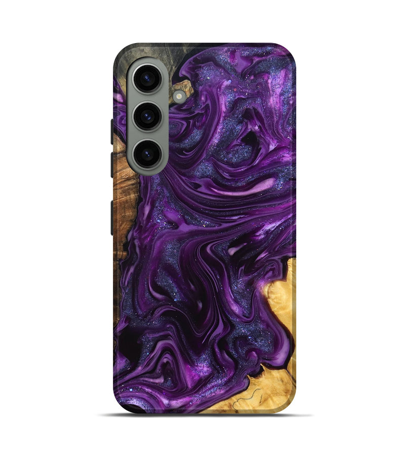 Galaxy S24 Wood Live Edge Phone Case - Alisson (Purple, 821046)