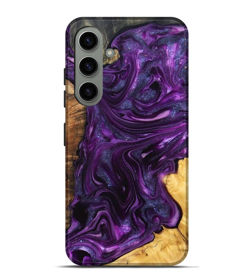 Galaxy S24 Plus Wood Live Edge Phone Case - Alisson (Purple, 821046)