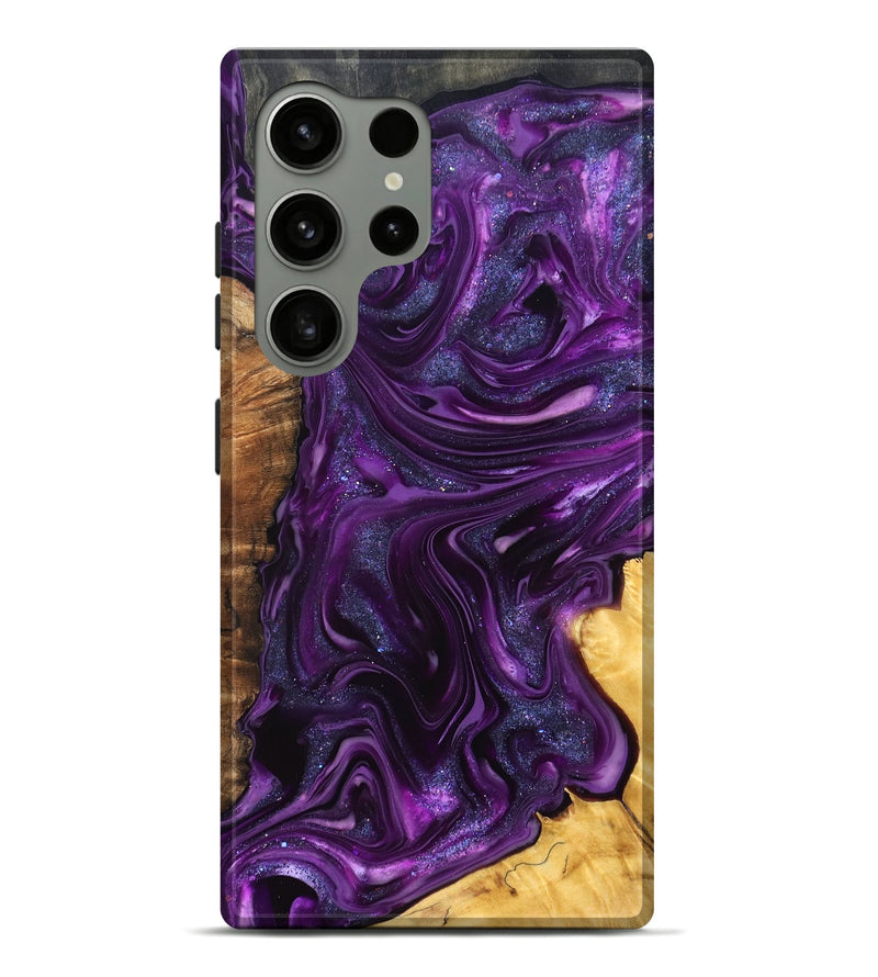 Galaxy S24 Ultra Wood Live Edge Phone Case - Alisson (Purple, 821046)