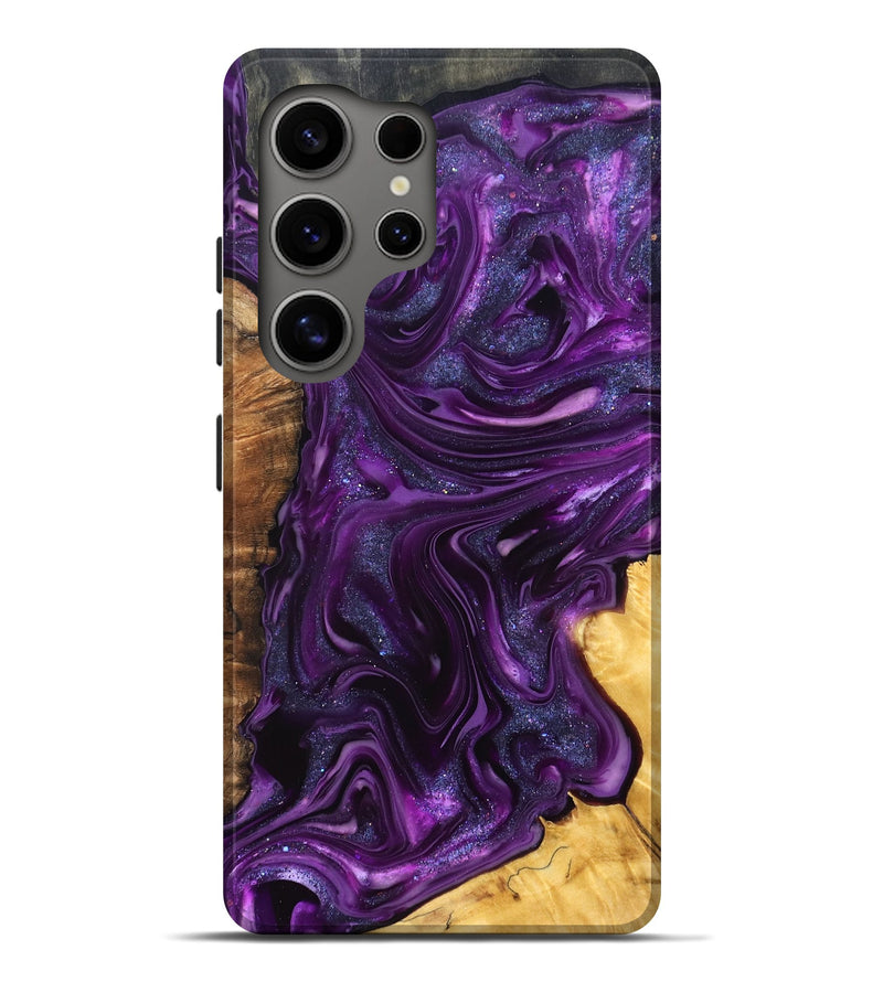 Galaxy S25 Ultra Wood Live Edge Phone Case - Alisson (Purple, 821046)