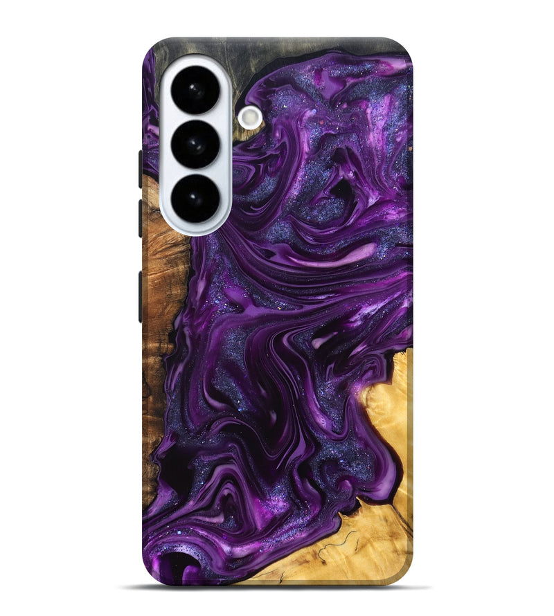 Galaxy S26 Plus Wood Live Edge Phone Case - Alisson (Purple, 821046)