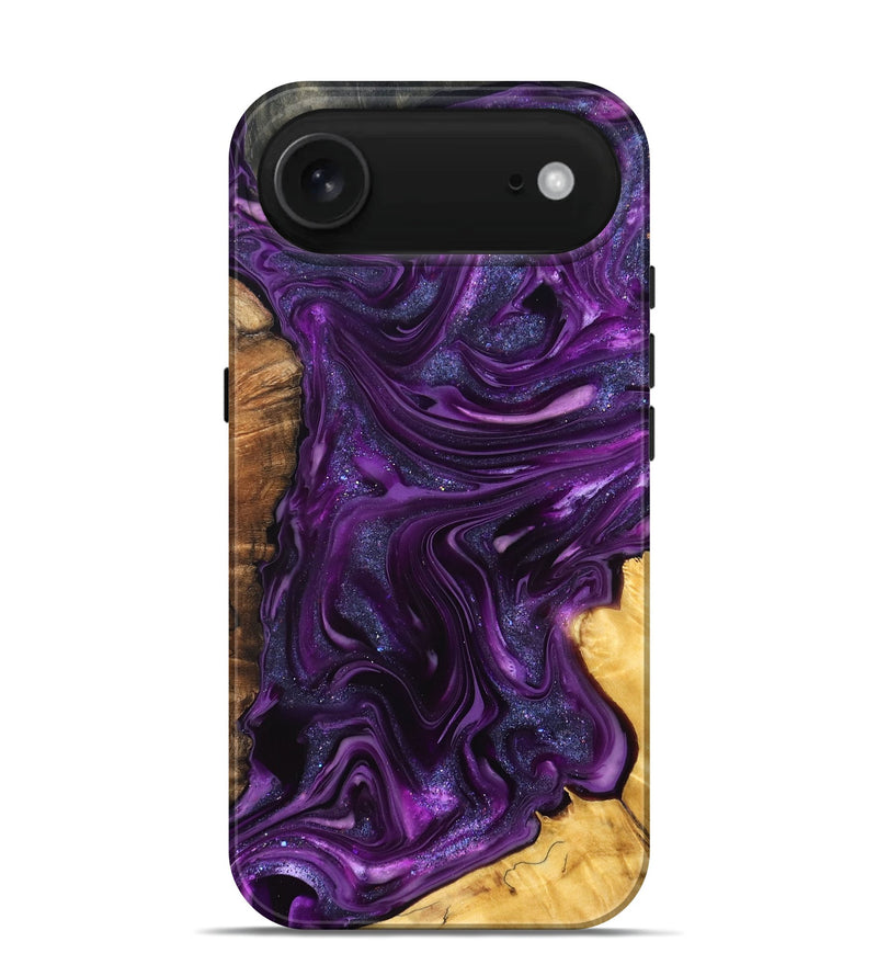 iPhone 17 Air Wood Live Edge Phone Case - Alisson (Purple, 821046)