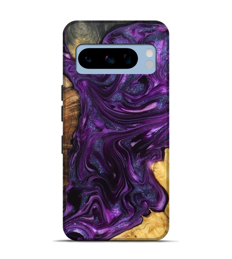 Pixel 8 Pro Wood Live Edge Phone Case - Alisson (Purple, 821046)
