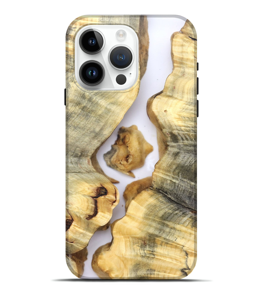 iPhone 15 Pro Max Wood Live Edge Phone Case - Bert (Clear, 821047)