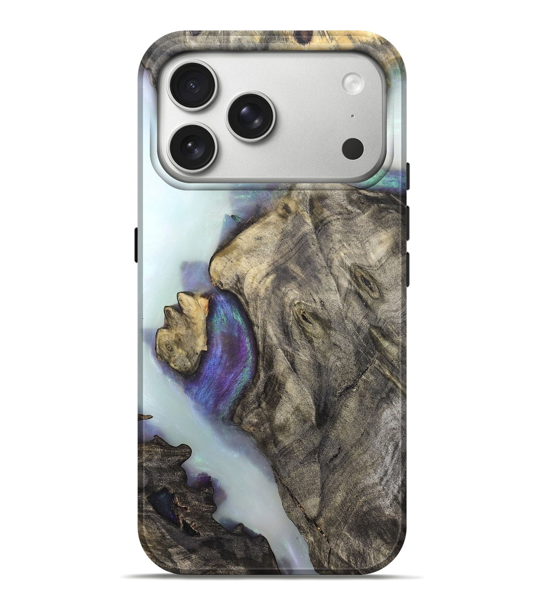 iPhone 17 Pro Max Wood Live Edge Phone Case - Baylee (Clear, 821048)