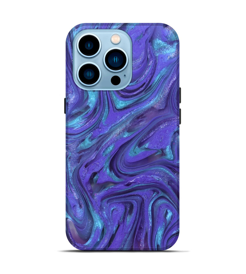 iPhone 14 Pro ResinArt Live Edge Phone Case - Jerrica (Clear, 821050)