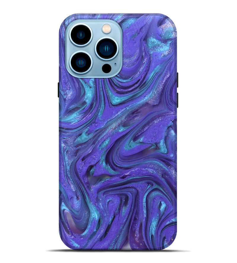 iPhone 14 Pro Max ResinArt Live Edge Phone Case - Jerrica (Clear, 821050)