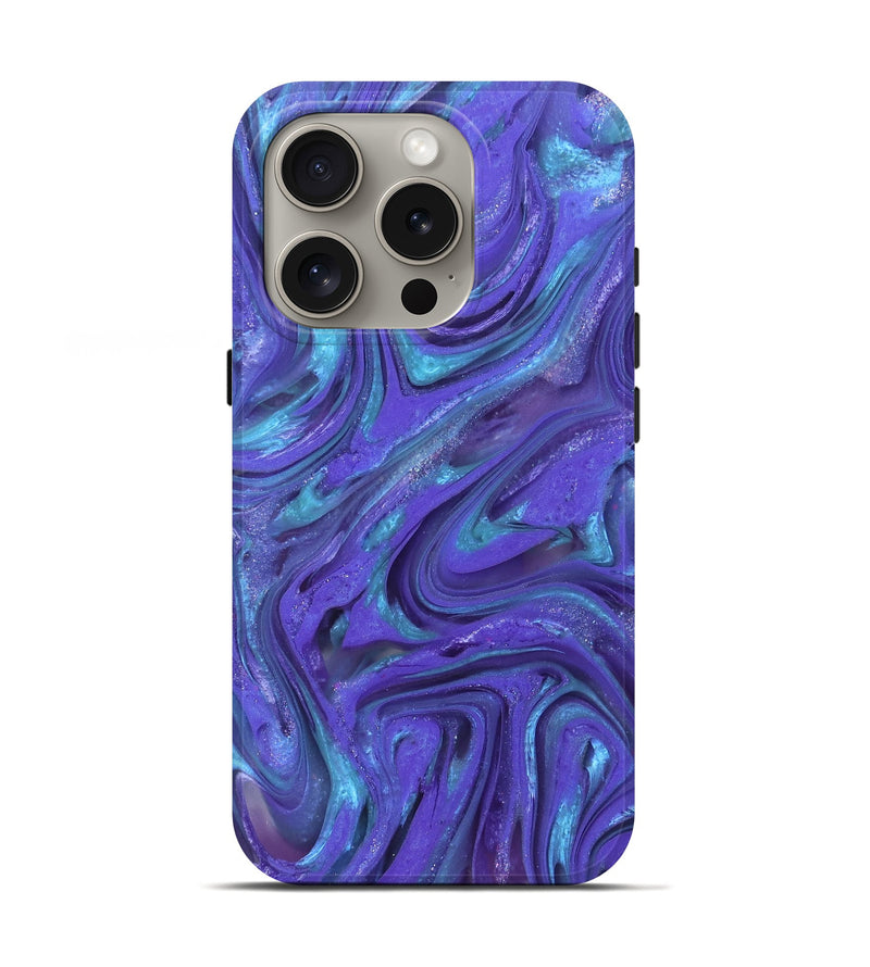 iPhone 16 Pro ResinArt Live Edge Phone Case - Jerrica (Clear, 821050)