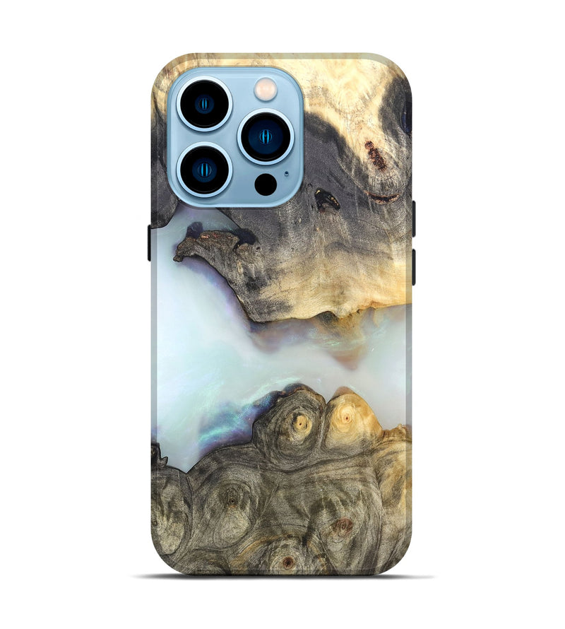 iPhone 14 Pro Wood Live Edge Phone Case - Vida (Clear, 821052)