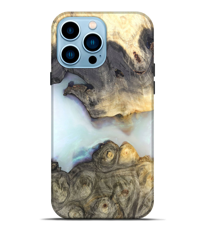 iPhone 14 Pro Max Wood Live Edge Phone Case - Vida (Clear, 821052)