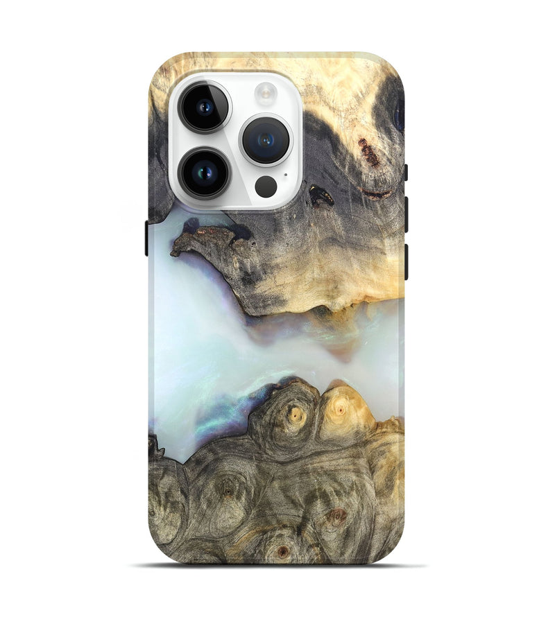 iPhone 15 Pro Wood Live Edge Phone Case - Vida (Clear, 821052)