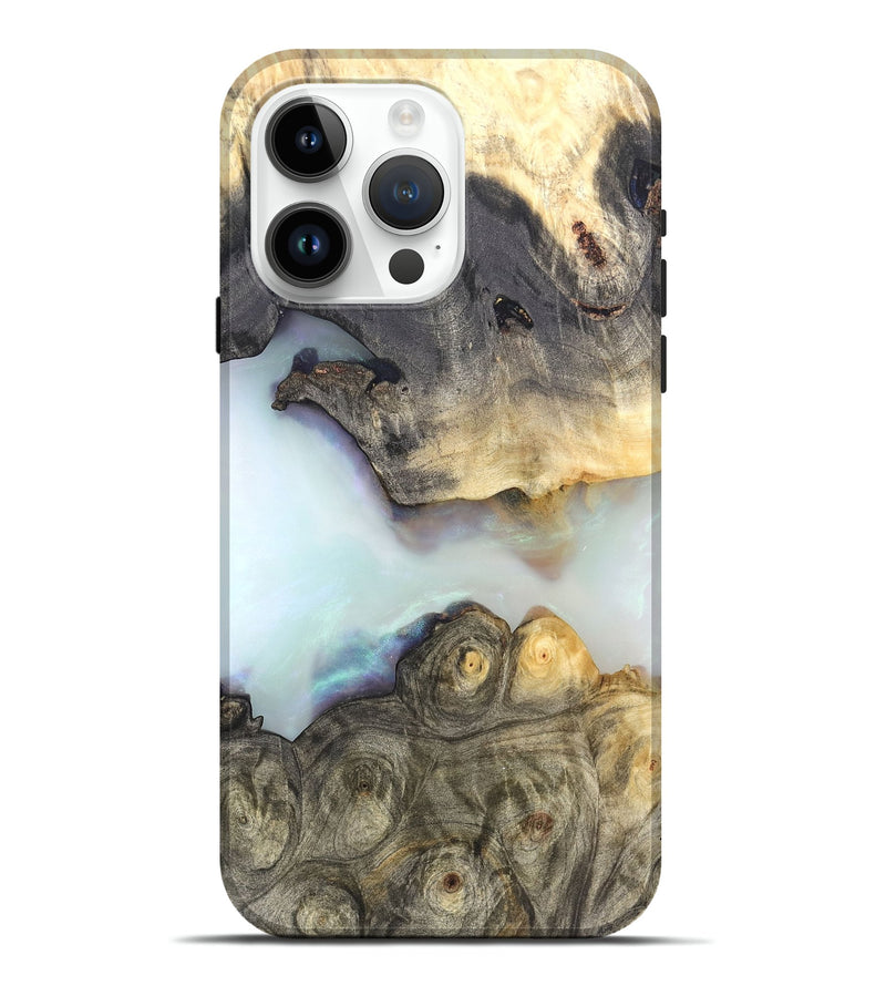 iPhone 15 Pro Max Wood Live Edge Phone Case - Vida (Clear, 821052)