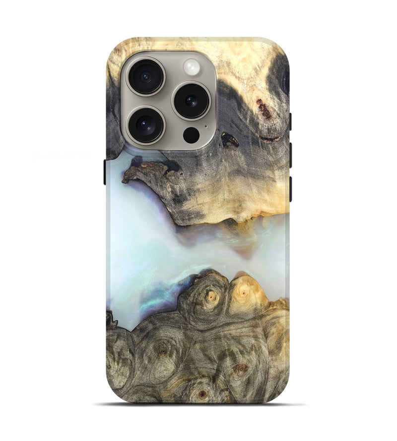iPhone 16 Pro Wood Live Edge Phone Case - Vida (Clear, 821052)