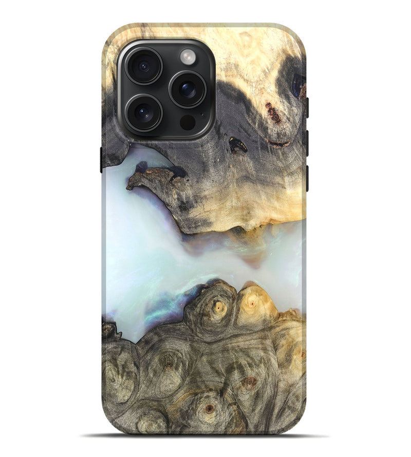 iPhone 16 Pro Max Wood Live Edge Phone Case - Vida (Clear, 821052)