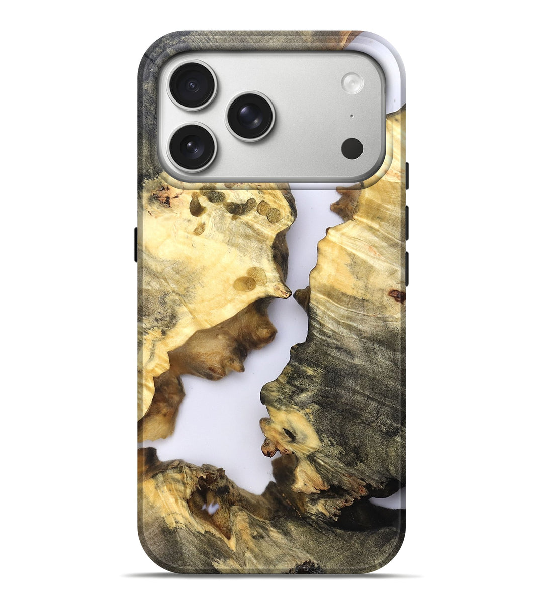 iPhone 17 Pro Max Wood Live Edge Phone Case - Gaston (Clear, 821053)