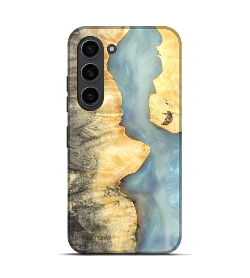 Galaxy S23 Wood Live Edge Phone Case - Lucca (Clear, 821056)