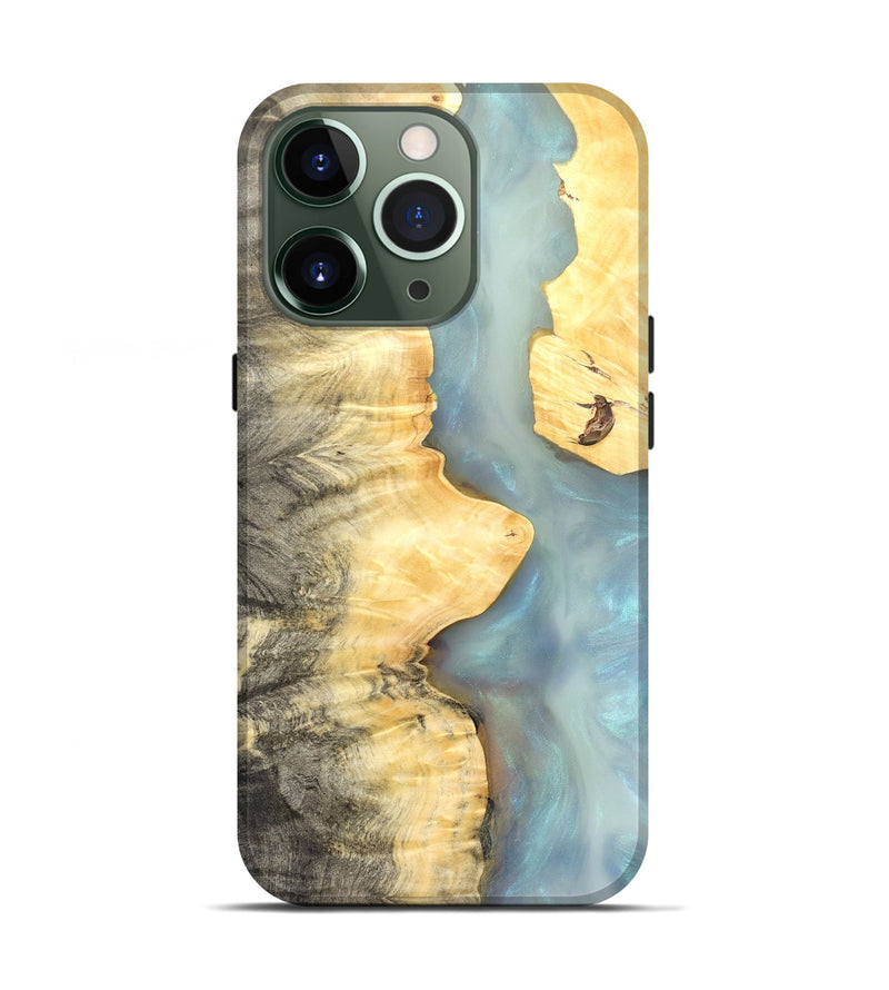 iPhone 13 Pro Wood Live Edge Phone Case - Lucca (Clear, 821056)