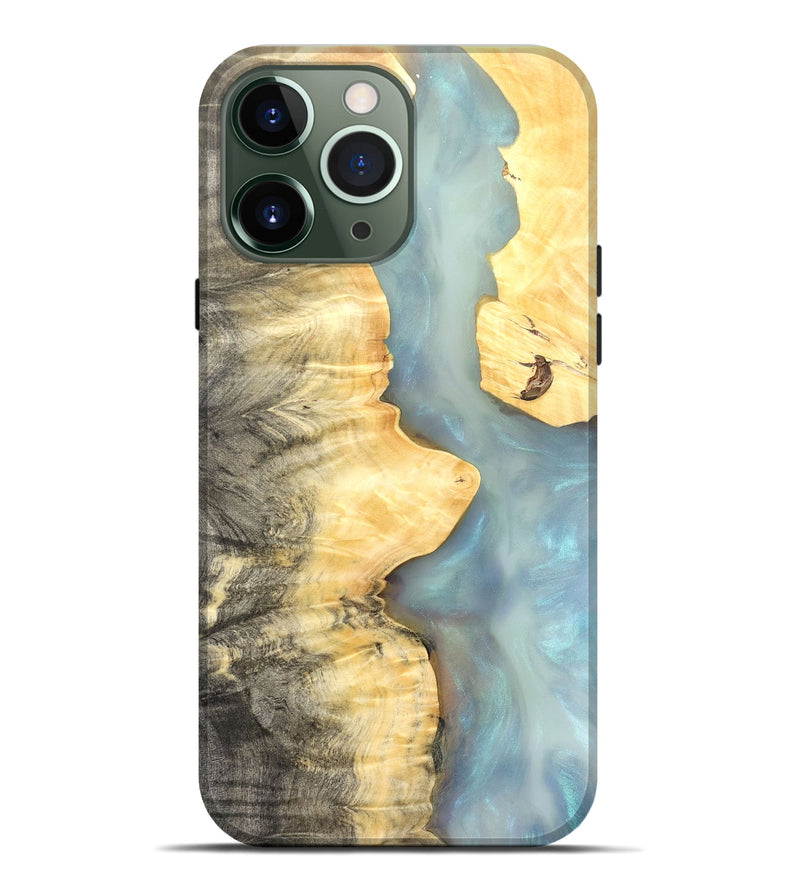 iPhone 13 Pro Max Wood Live Edge Phone Case - Lucca (Clear, 821056)