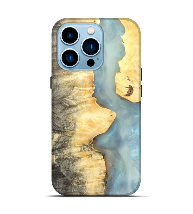 iPhone 14 Pro Wood Live Edge Phone Case - Lucca (Clear, 821056)